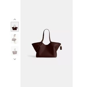 Elegant Brown Leather Tote Bag